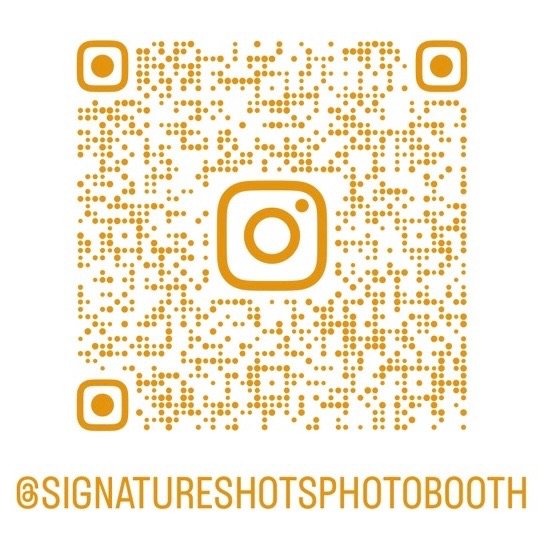 Scan to follow Signature Shots Photo Booth on Instagram